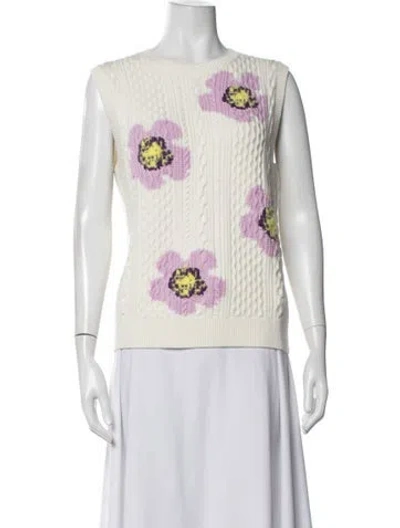 Pre-owned Maje Floral Print Jacket In Neutrals