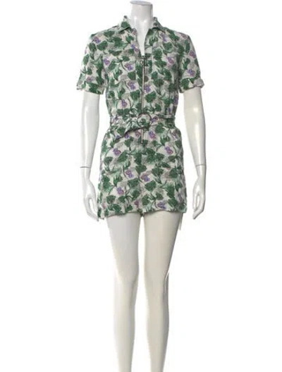 Pre-owned Maje Floral Print Jumpsuit In Multi