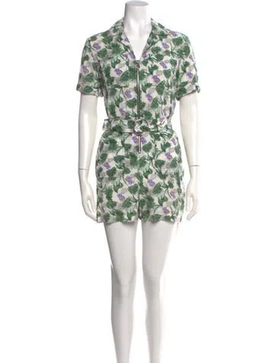 Pre-owned Maje Floral Print Jumpsuit In Multi