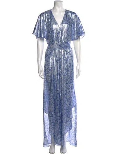 Pre-owned Maje Floral Print Long Dress