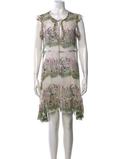 Pre-owned Maje Floral Print Mini Dress