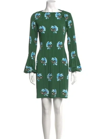 Pre-owned Maje Floral Print Mini Dress In Multi