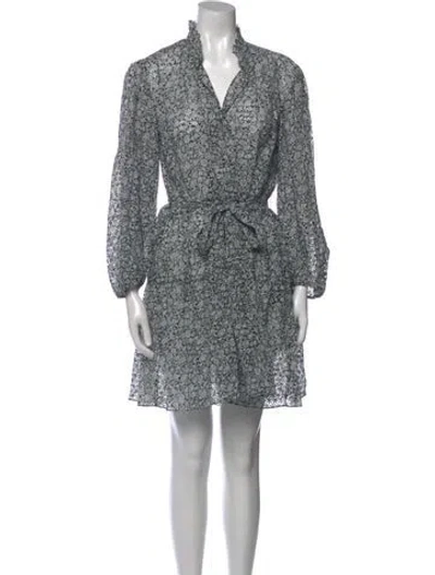 Pre-owned Maje Floral Print Mini Dress In Multi
