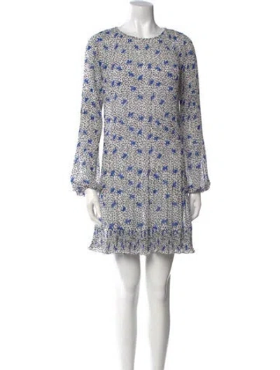 Pre-owned Maje Floral Print Mini Dress In Multi