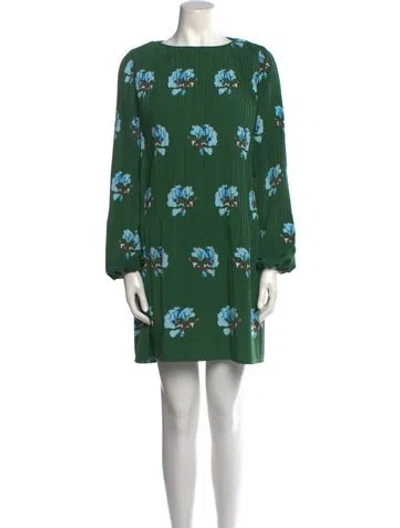 Pre-owned Maje Floral Print Mini Dress In Multi