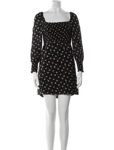 Pre-owned Maje Floral Print Mini Dress In Multi