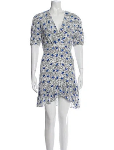 Pre-owned Maje Floral Print Mini Dress In Multi