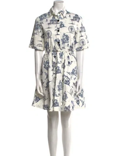 Pre-owned Maje Floral Print Mini Dress In Multi