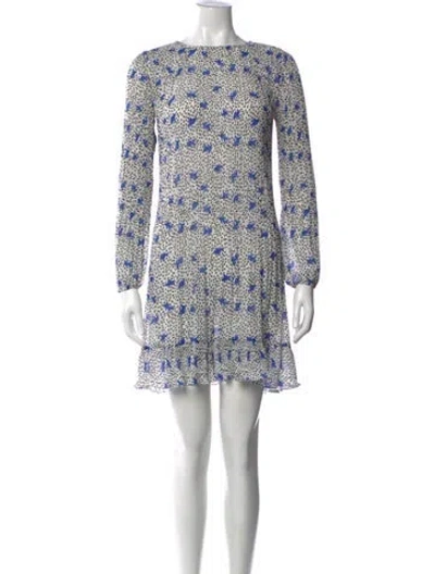 Pre-owned Maje Floral Print Mini Dress In Multi