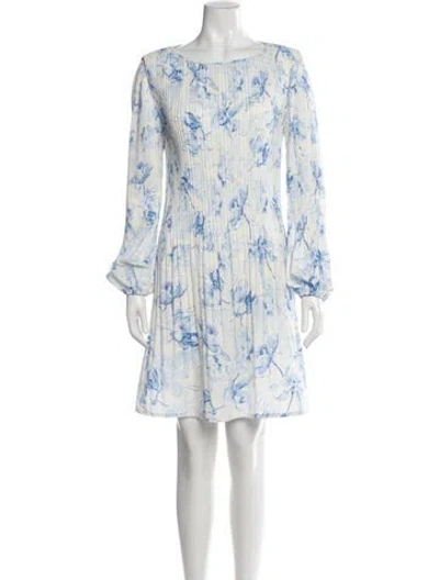 Pre-owned Maje Floral Print Mini Dress W/ Tags In Multi