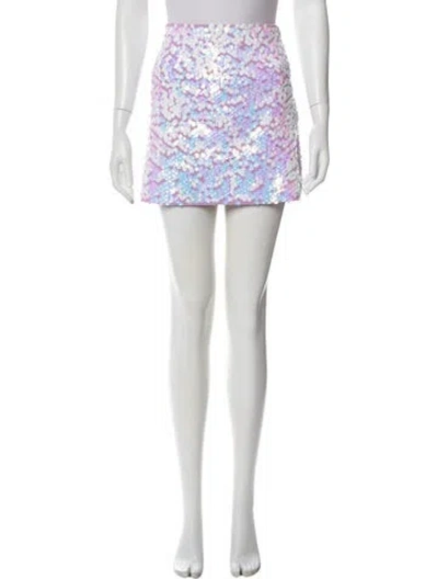 Pre-owned Maje Floral Print Mini Skirt In Multi