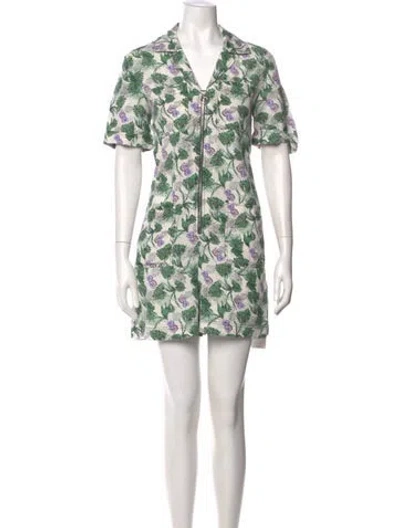 Pre-owned Maje Floral Print Romper In Multi