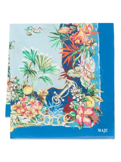 MAJE FLORAL-PRINT SCARF