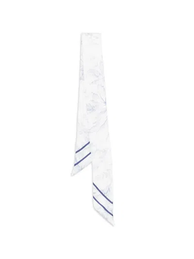 Maje Floral-print Scarf In White