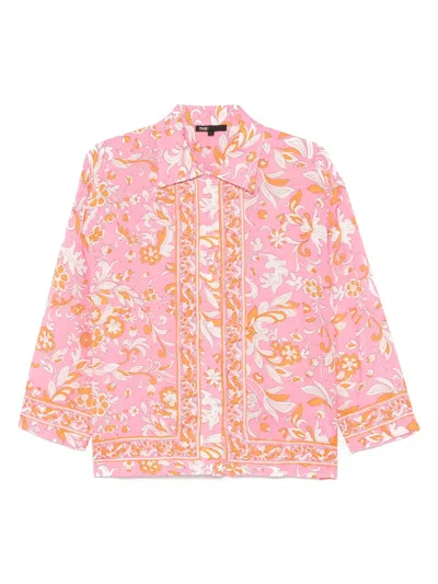 MAJE FLORAL-PRINT SHIRT