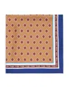 Maje Womens Camel Floral-print Silk Bandana In Brown