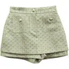 Maje Floral Printed Overlay Shorts In Multicolor Polyester In Multi