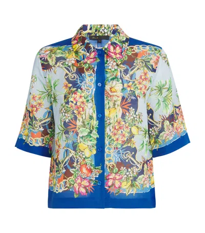 Maje Floral Short-sleeve Shirt