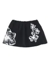 Maje Floral.print A-line Mini Skirt In Black