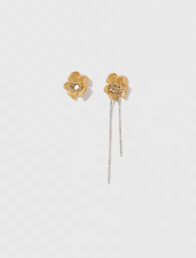 Maje Flower Earrings In Gold