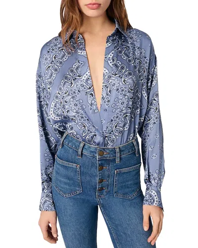MAJE FLOWING PRINTED SHIRT