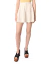 Maje Flowing Shorts In Ecru