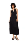Maje Flowy Maxi Dress With Braided Back