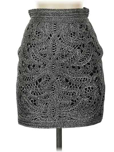 Pre-owned Maje Formal Skirt In Gray