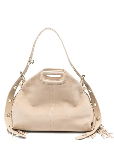 Maje Fringed-detail Tote Bag In Neutral