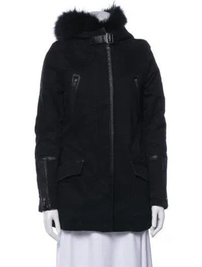 Pre-owned Maje Fur Jacket In Multi