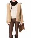 Maje Gatapi Reversible Coat In Neutral