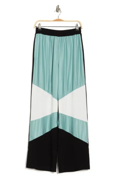 Maje Geometric Print Wide Leg Pants In Multi