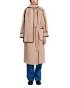 Maje Gicoco Coat In Ecru