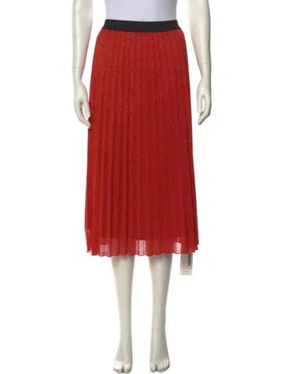 Pre-owned Maje Glitter Accents Knee-length Skirt In Gray