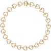 Maje Gold-plated Heart Necklace In Gold