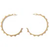 Maje Womens Spiky Gold-plated Brass Hoop Earrings Or In Gold