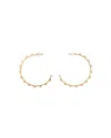 Maje Womens Spiky Gold-plated Brass Hoop Earrings Or In Gold