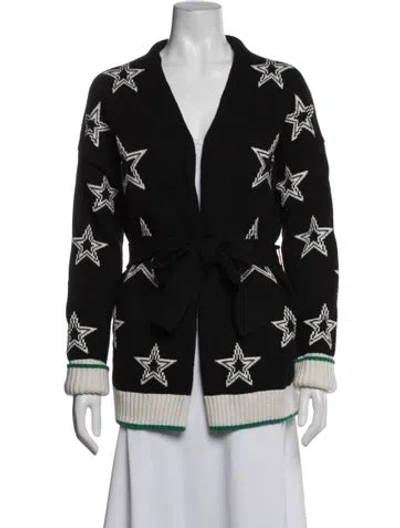 Pre-owned Maje Graphic Print Jacket In Black/white