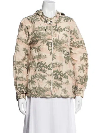 Pre-owned Maje Graphic Print Jacket W/ Tags In Multi