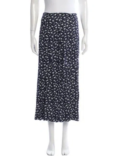 Pre-owned Maje Graphic Print Long Skirt In Multi