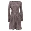 Maje Printed Mini Dress In Multi