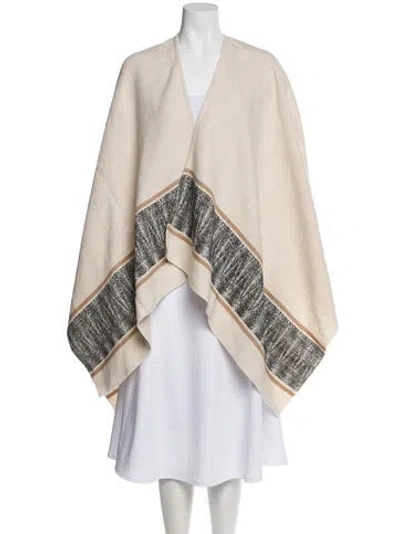 Pre-owned Maje Graphic Print Shawl In Neutral