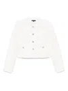 Maje Guipure-lace Jacket In Neutrals