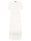 Maje Guipure-lace Maxi Dress In White