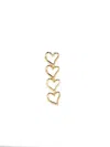 Maje Heart-shaped Earrings In Gold