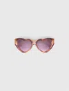 Maje Heart Sunglasses In Multi