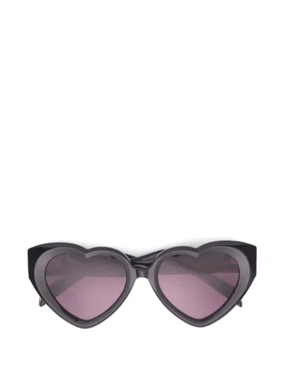 Maje Heart-shaped Sunglasses In Black