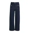 Maje High-rise Straight Jeans In Blue