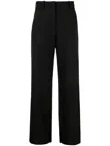 Maje High-waist Flared Trousers In Black