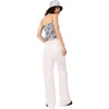 Maje High Waisted Wide Leg Jeans In White